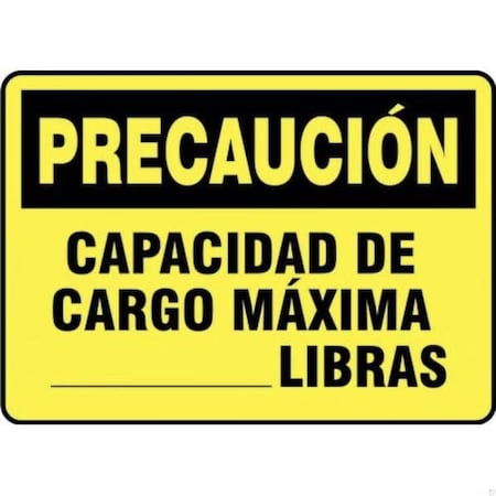 Accuform OSHA CAUTION Safety Sign MAXIMUM SHMCAP606XV SHMCAP606XV
